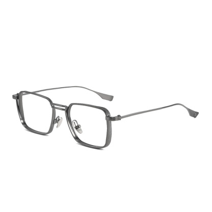 FASHIONABLE METAL GOTHIC SQUARE ANTI-BLUE LIGHT READING GLASSES