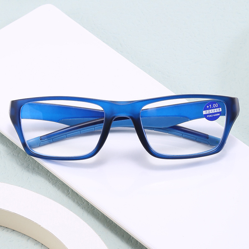 FASHION SPORTS LARGE FRAME ANTI-BLUE LIGHT READING GLASSES