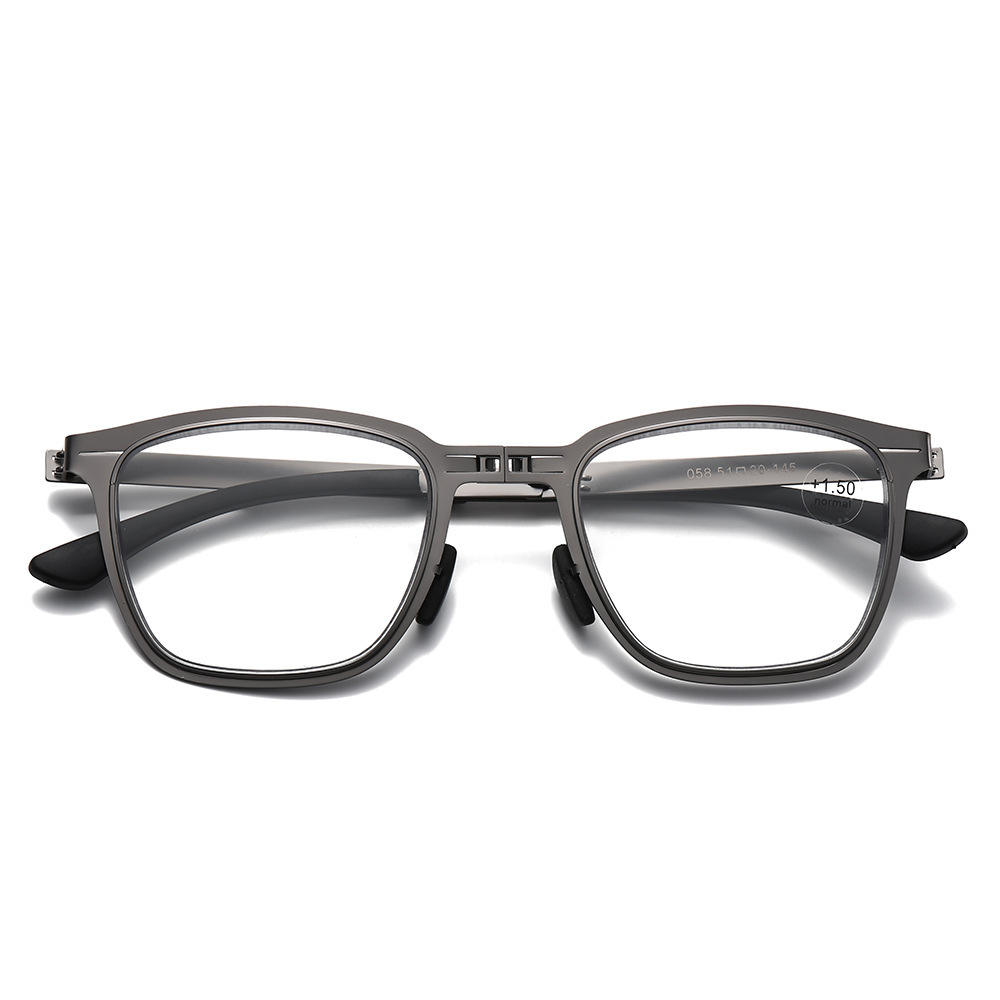 ULTRA-LIGHT FOLDABLE BUSINESS COLOR-CHANGING MULTI-FOCAL READING GLASSES