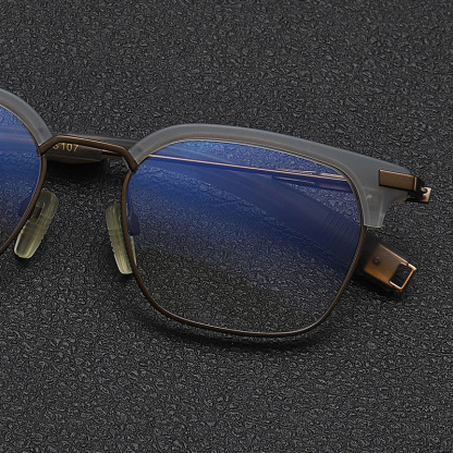 RETRO BUSINESS HALF FRAME PURE TITANIUM READING GLASSES