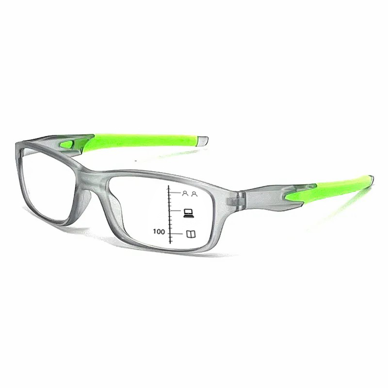 MEN'S RETRO SQUARE FRAME SPORTS ANTI-BLUE LIGHT PHOTOCHROMIC READING GLASSES