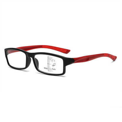 MEN'S SPORT READING GLASSES PHOTOCHROMIC PROGRESSIVE DOUBLE LIGHT ANTI-BLUE LIGHT