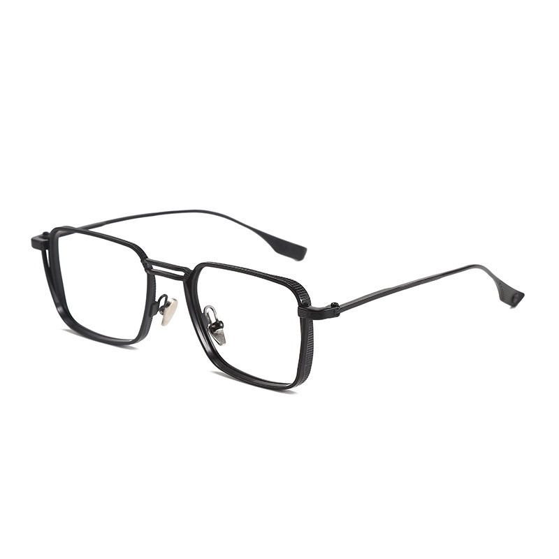 FASHIONABLE METAL GOTHIC SQUARE ANTI-BLUE LIGHT READING GLASSES