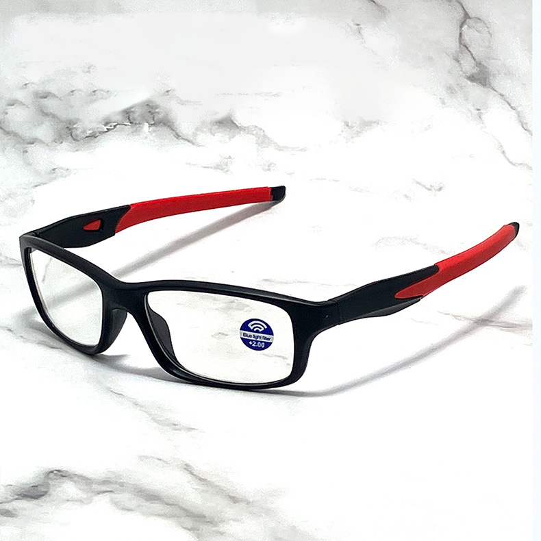 MEN'S RETRO SQUARE FRAME SPORTS ANTI-BLUE LIGHT READING GLASSES