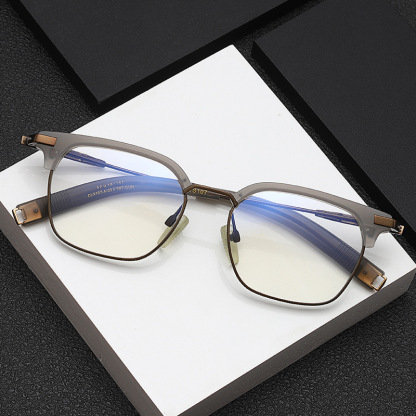 RETRO BUSINESS HALF FRAME PURE TITANIUM READING GLASSES