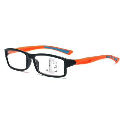 MEN'S SPORT READING GLASSES PHOTOCHROMIC PROGRESSIVE DOUBLE LIGHT ANTI-BLUE LIGHT
