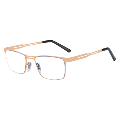 FASHION BUSINESS METAL LARGE FRAME MULTIFOCAL PHOTOCHROMIC GLASSES