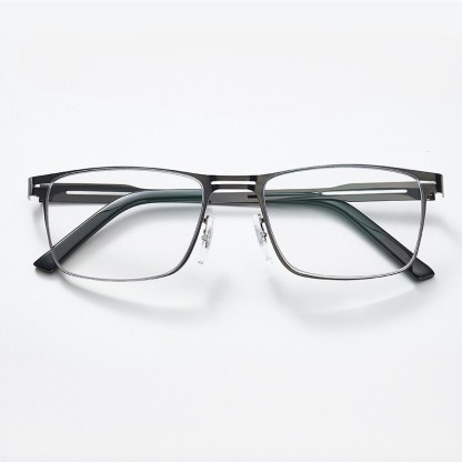 FASHION BUSINESS METAL LARGE FRAME MULTIFOCAL PHOTOCHROMIC GLASSES