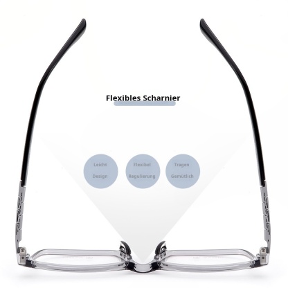 QUADRATISCHE ULTRALEICHTE REINTITAN PHOTOCHROME MULTIFOKALE LESEBRILLE