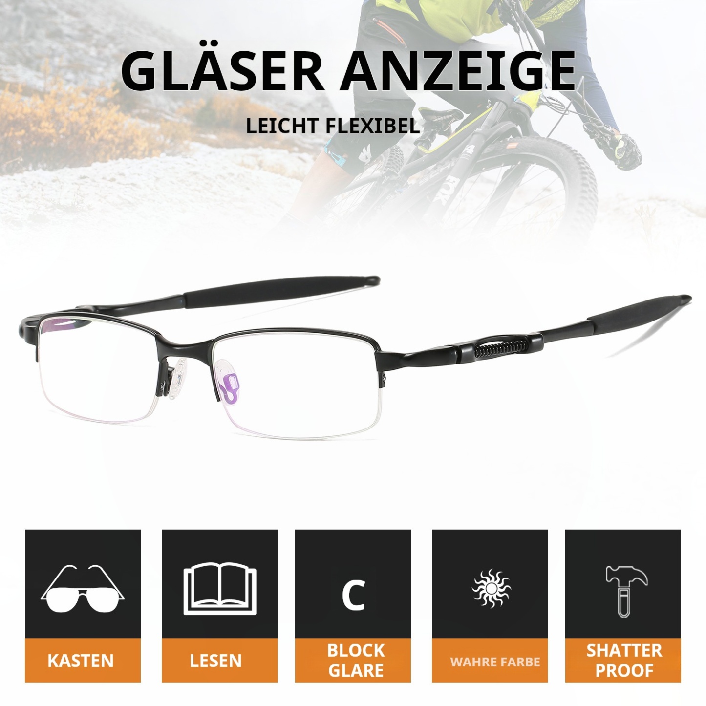 FEDERBELASTETE HALBRANDLOSE PHOTOCHROME MULTIFOKALBRILLE