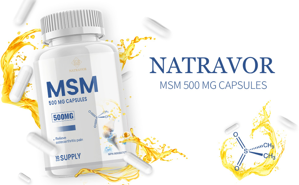 MSM 500 mg capsules