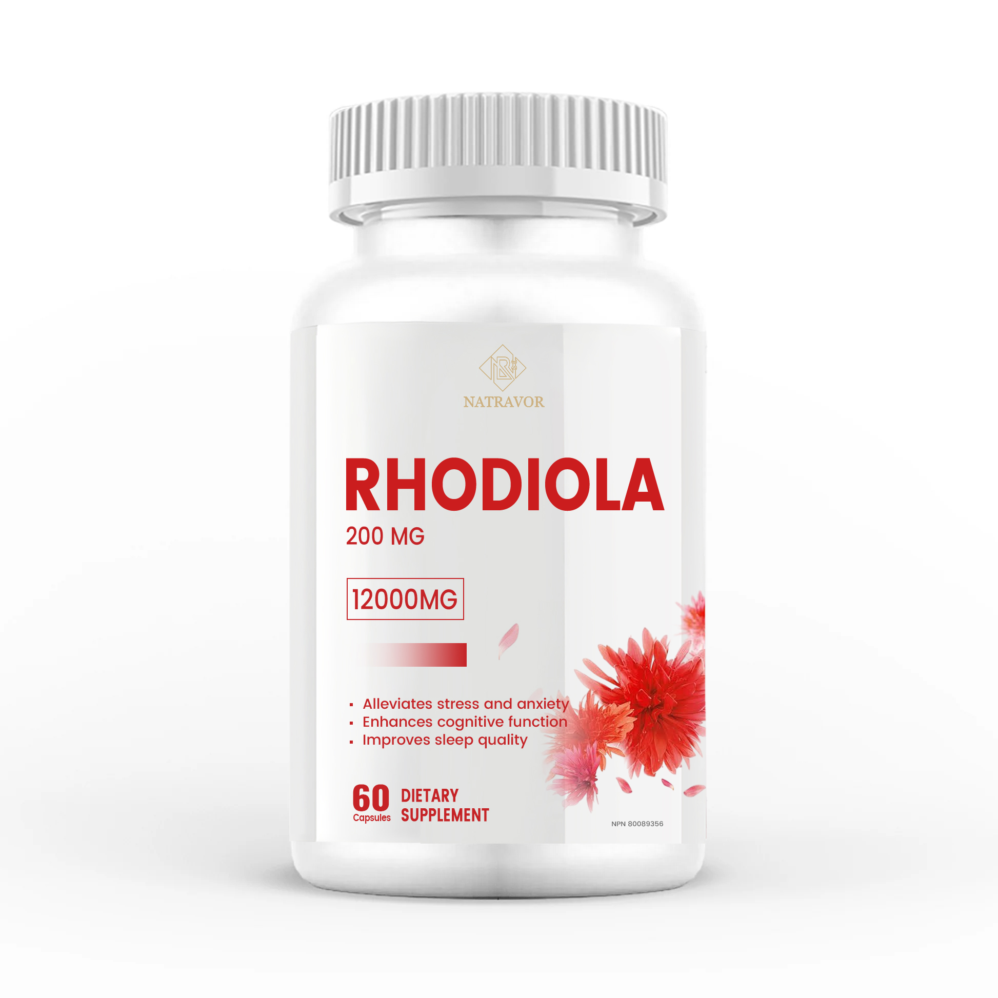 Rhodiola 200 mg capsules，12000mg，60 Capsules