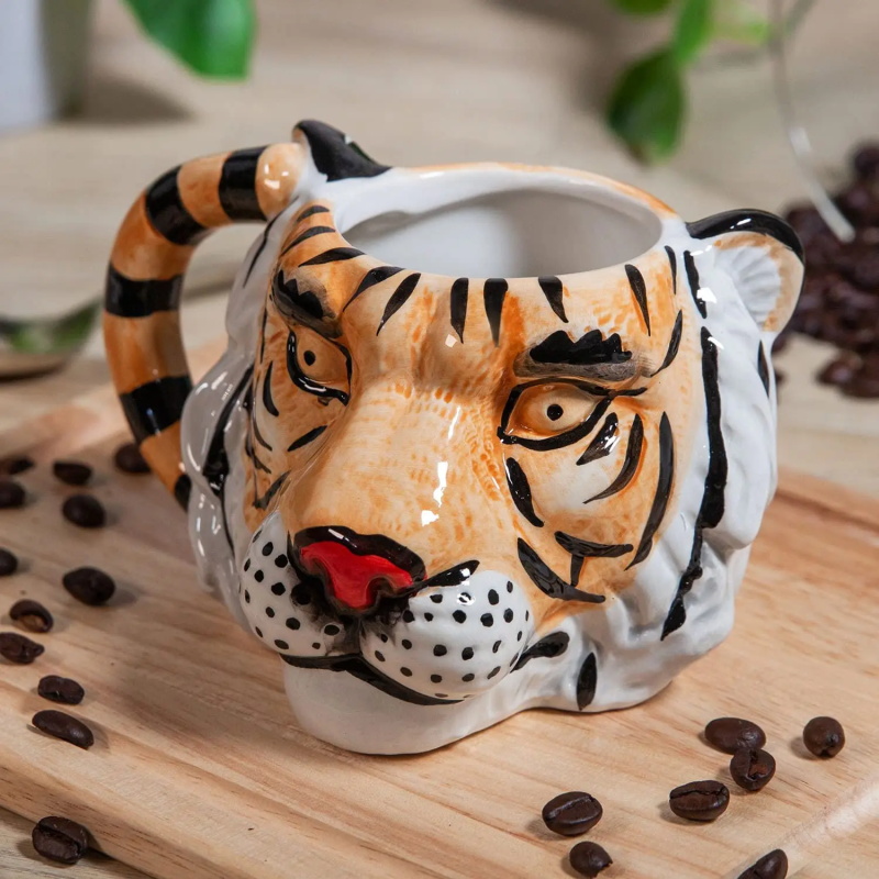 🔥Last Day Sale - Creative 3D Tiger Head Mug🐯