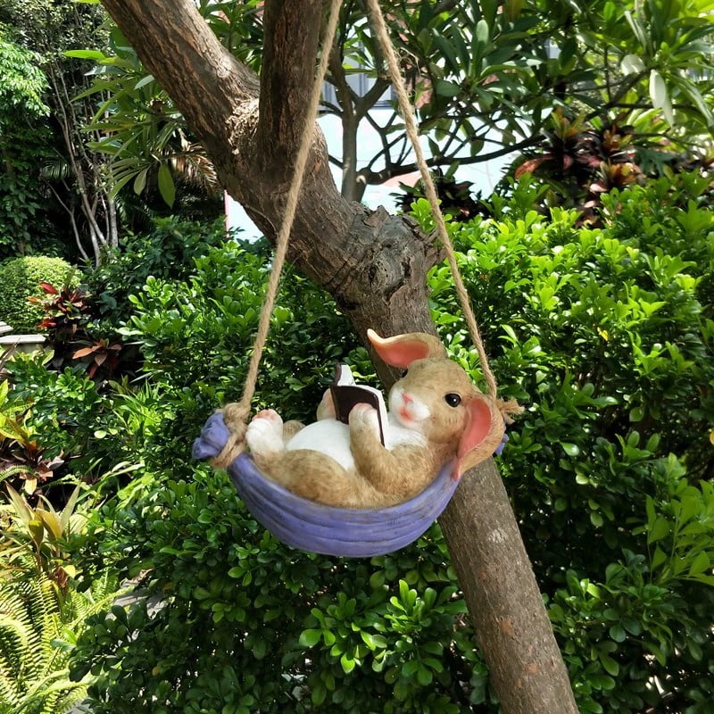 🔥Last Day 70% OFF - 🐇Handcrafted Bunny Climber Garden Ornament