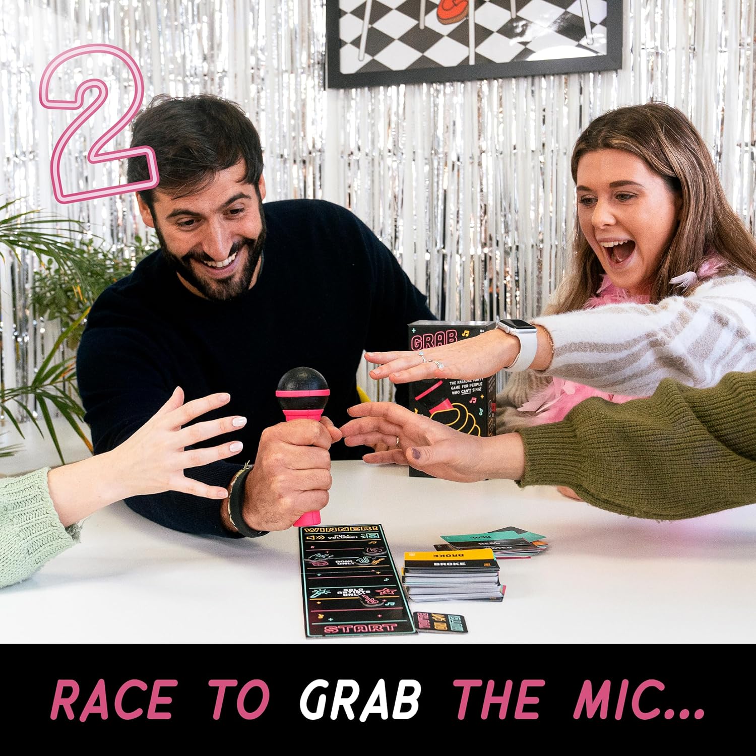 Lucky Egg Exciting Grab The Mic 🎤Board Game for Bad Singers🤣