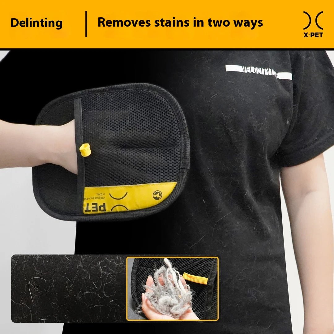 🔥Last Day Sale 60%OFF-Double-Sided Pet Grooming Gloves🐶
