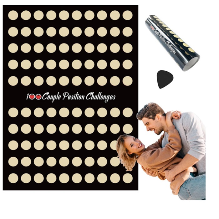 Top 100 Movies Scratch Off Poster