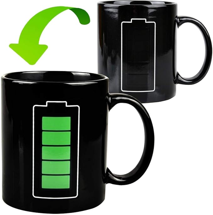 Pixel Heart Color Changing Ceramic Mug