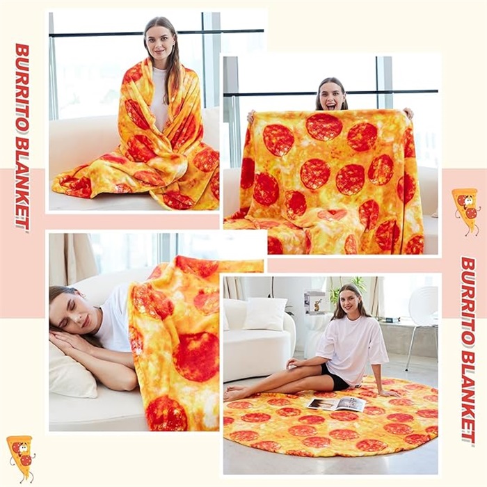 Giant Funny Realistic Food Blankets for Adults Kids