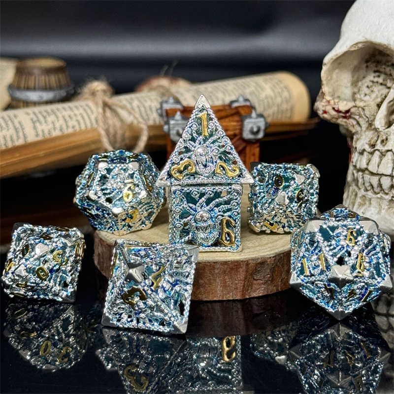 🔥Hot Sale 60%OFF-Hollowed Metal Dice Set Dragon🐲