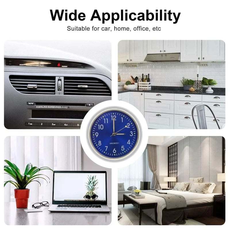 🔥Vintage gift-Luminous decoration mini clock for car/motorcycle/Sewing machine