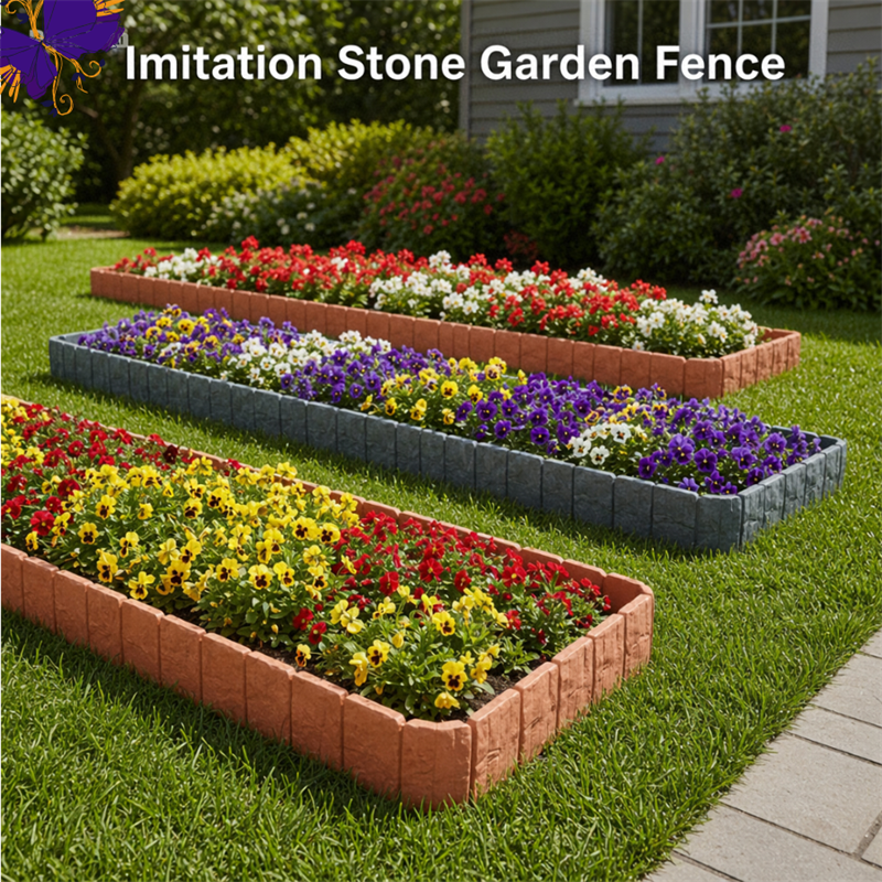 🔥Last Day Sale-60% Off - Stone-Look Garden Edging Border – DIY Flower Bed & Lawn Edge Fence