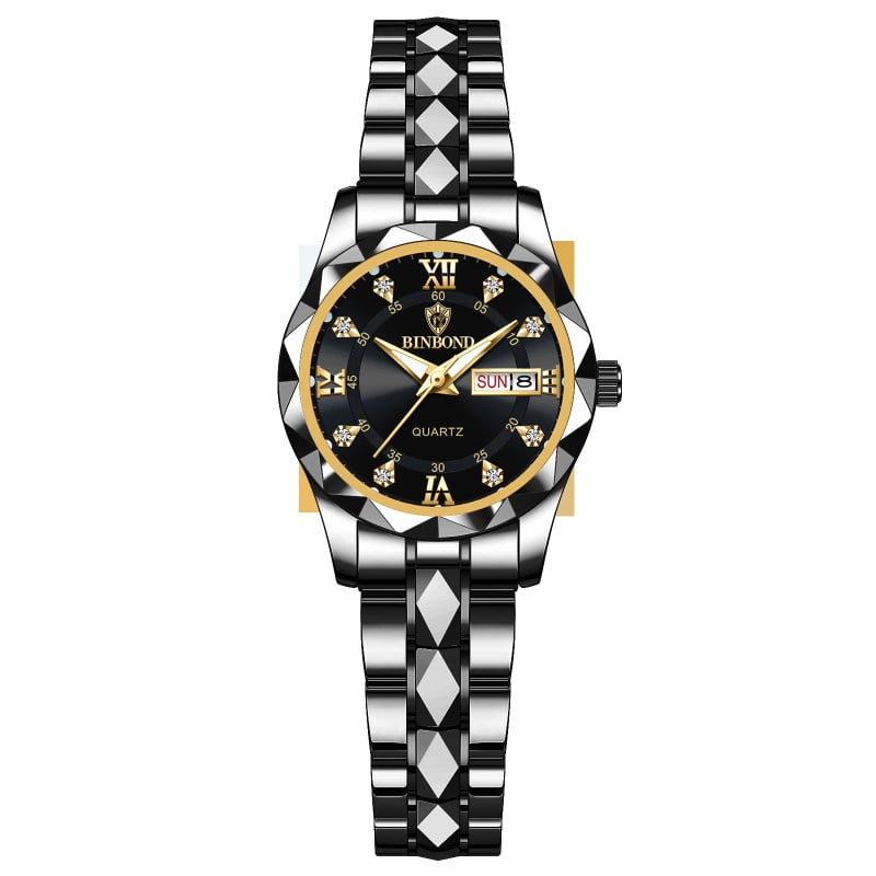 🔥LAST DAY SALE🎁Waterproof Luminous Stainless Steel Two-tone Quartz Men's Watch