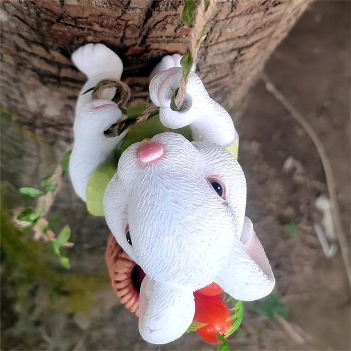 🔥Last Day 70% OFF - 🐇Handcrafted Bunny Climber Garden Ornament