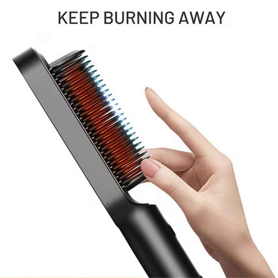 🎄Last Day Sale-2-in-1 Hair Straightener Brush