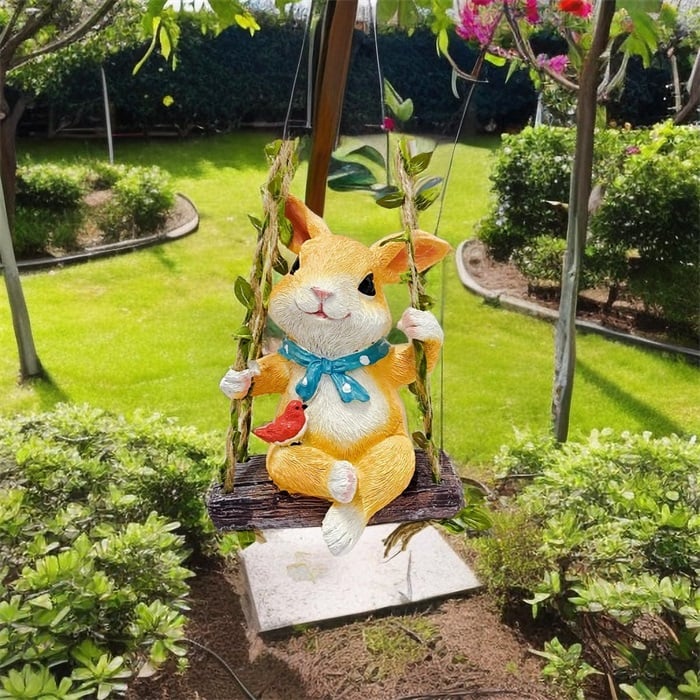 🔥Last Day 70% OFF - 🐇Handcrafted Bunny Climber Garden Ornament