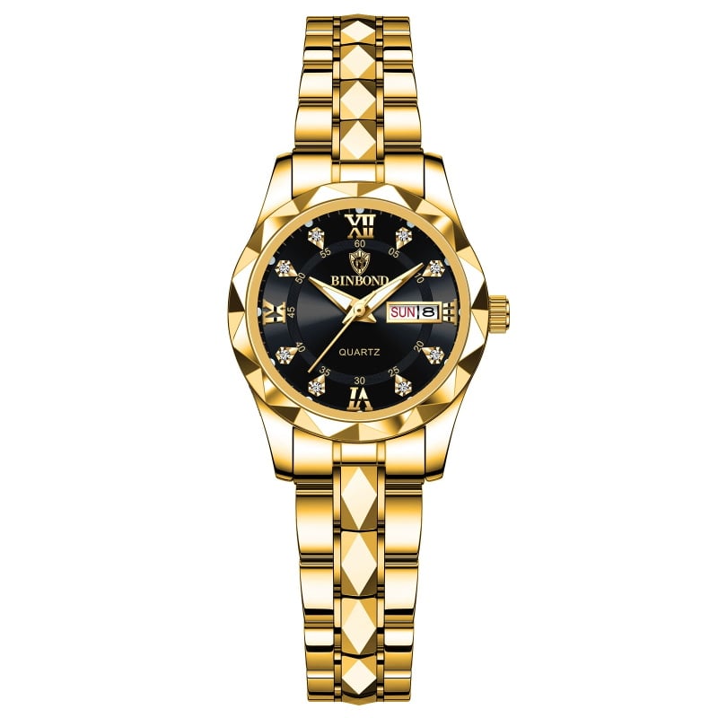🔥LAST DAY SALE🎁Waterproof Luminous Stainless Steel Two-tone Quartz Men's Watch