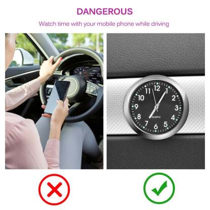 🔥Vintage gift-Luminous decoration mini clock for car/motorcycle/Sewing machine