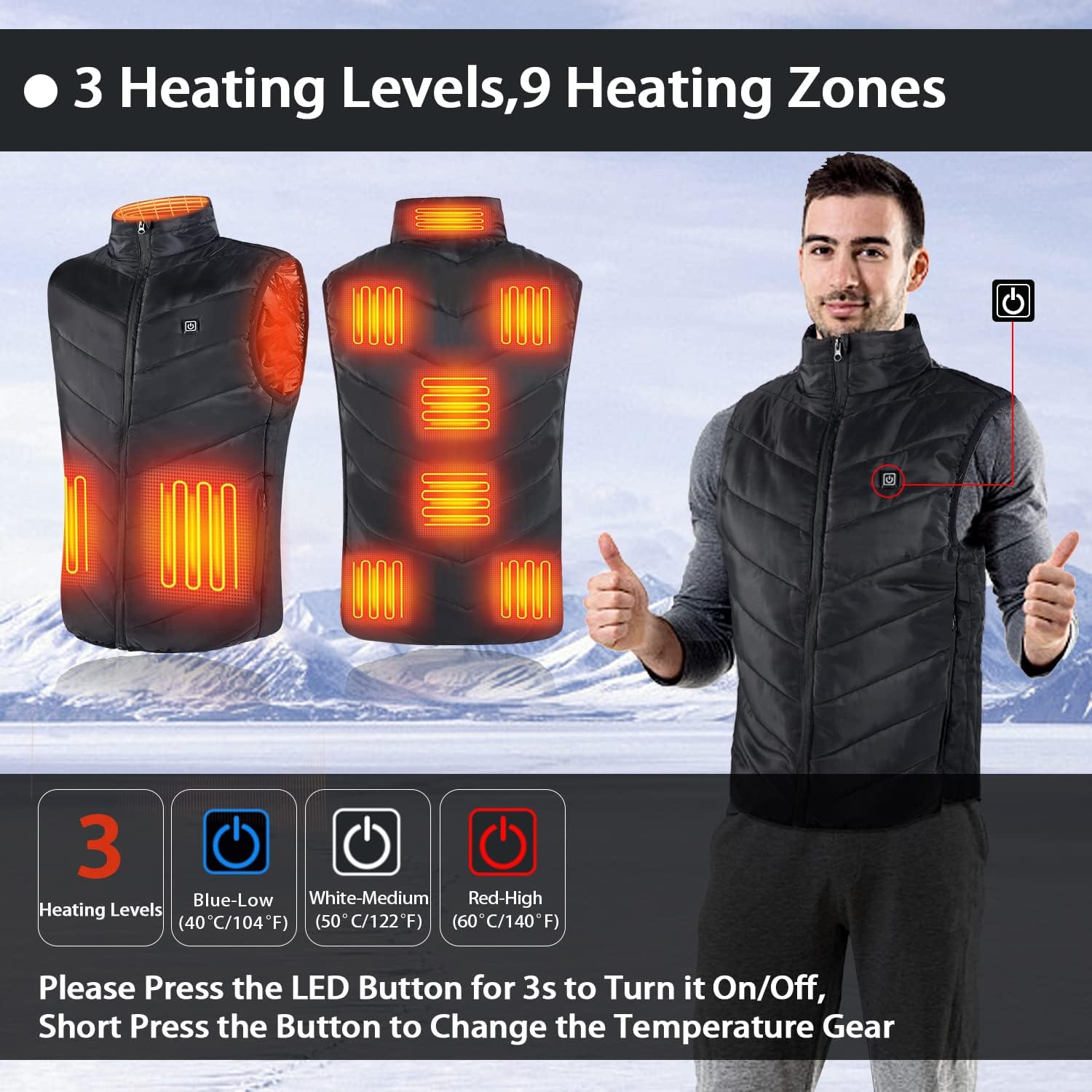 🔥Hot Sale🔥2025 New Unisex Warming Heated Vest