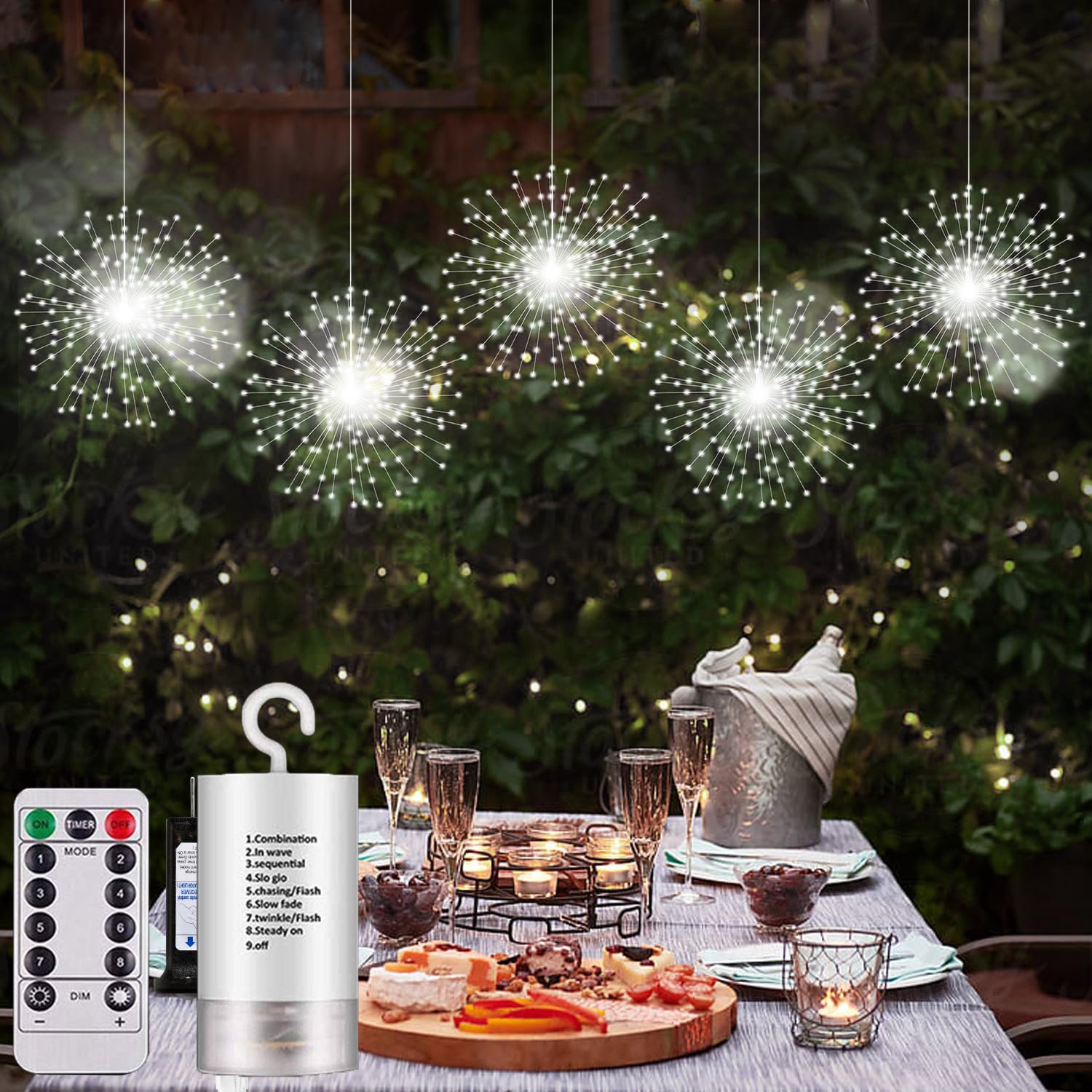 🎄Christmas Hot Sale 49%OFF-✨Hanging Starburst Fairy Lights for Christmas 🎅