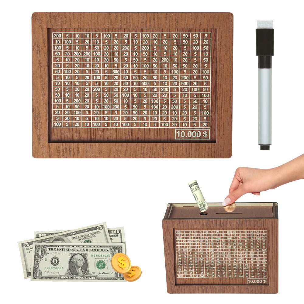🎁Last Day Sale 69% OFF🎁Cash Vault Wooden Savings Box