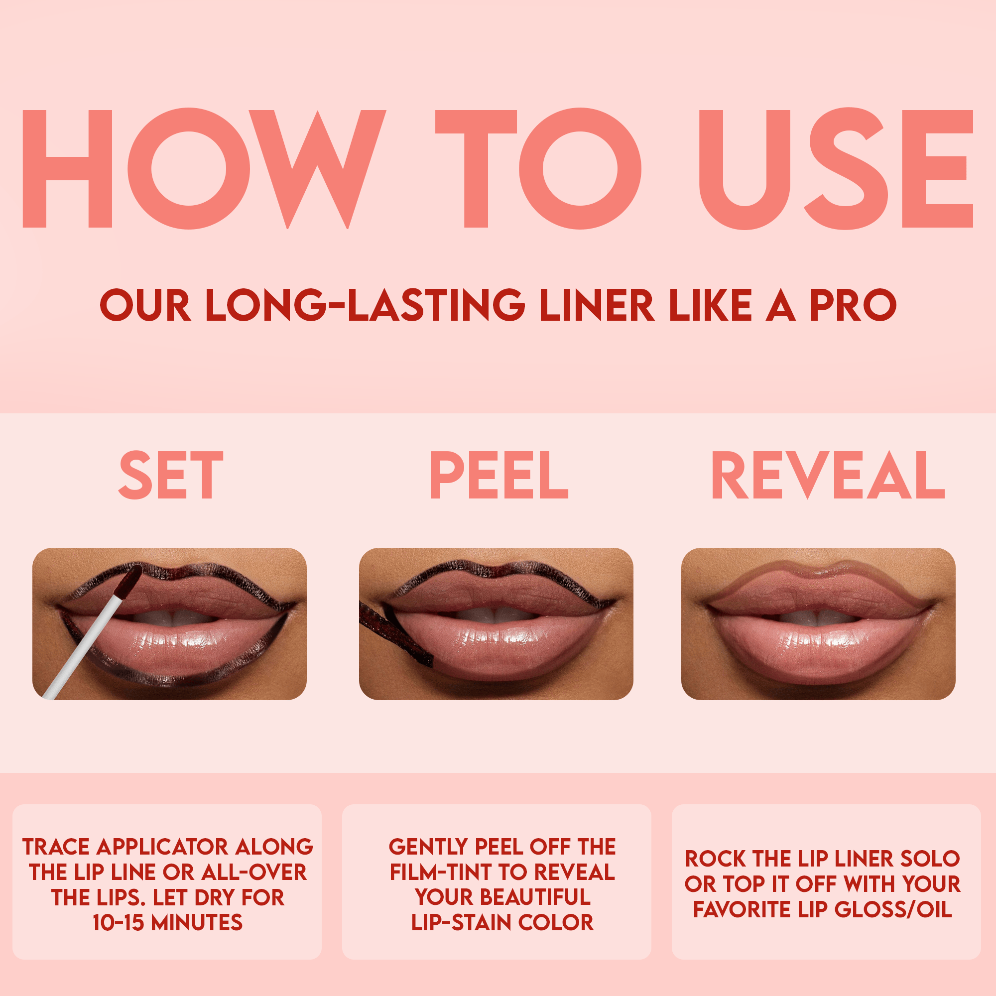 🔥LAST SALE 69% OFF👄Peel-Off Lip Liner Stain - Lasts All Day & Night Lipliner