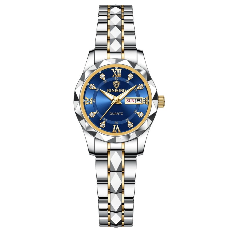 🔥LAST DAY SALE🎁Waterproof Luminous Stainless Steel Two-tone Quartz Men's Watch