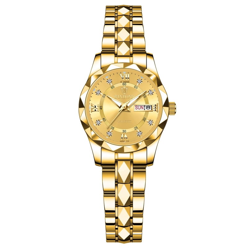 🔥LAST DAY SALE🎁Waterproof Luminous Stainless Steel Two-tone Quartz Men's Watch