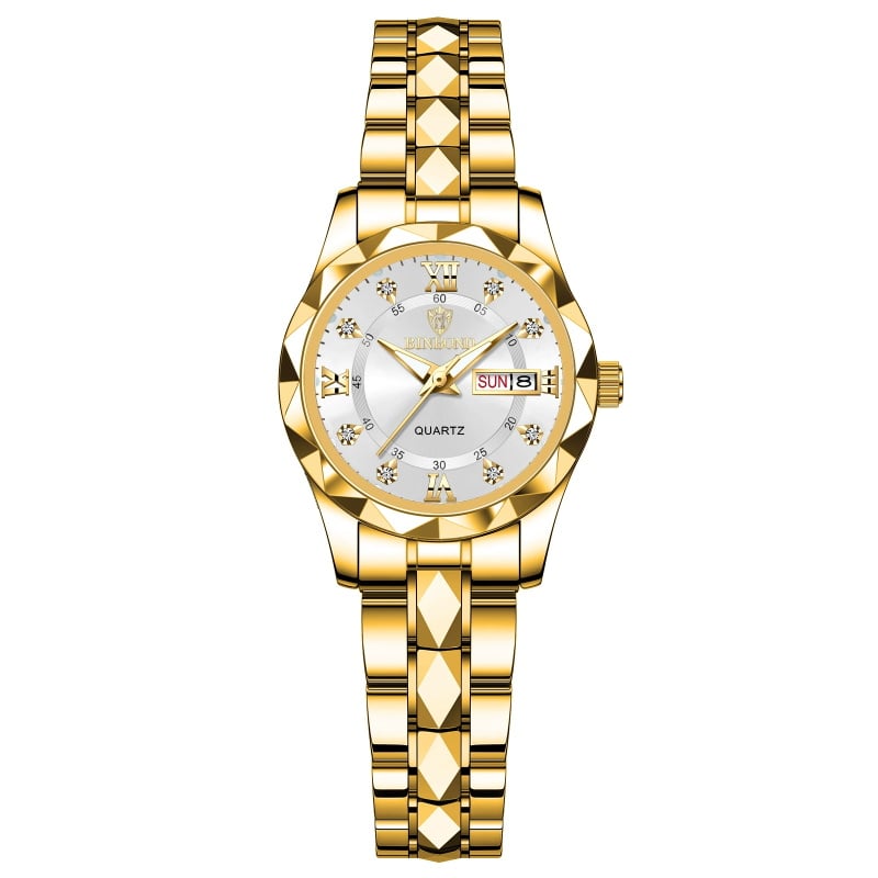🔥LAST DAY SALE🎁Waterproof Luminous Stainless Steel Two-tone Quartz Men's Watch