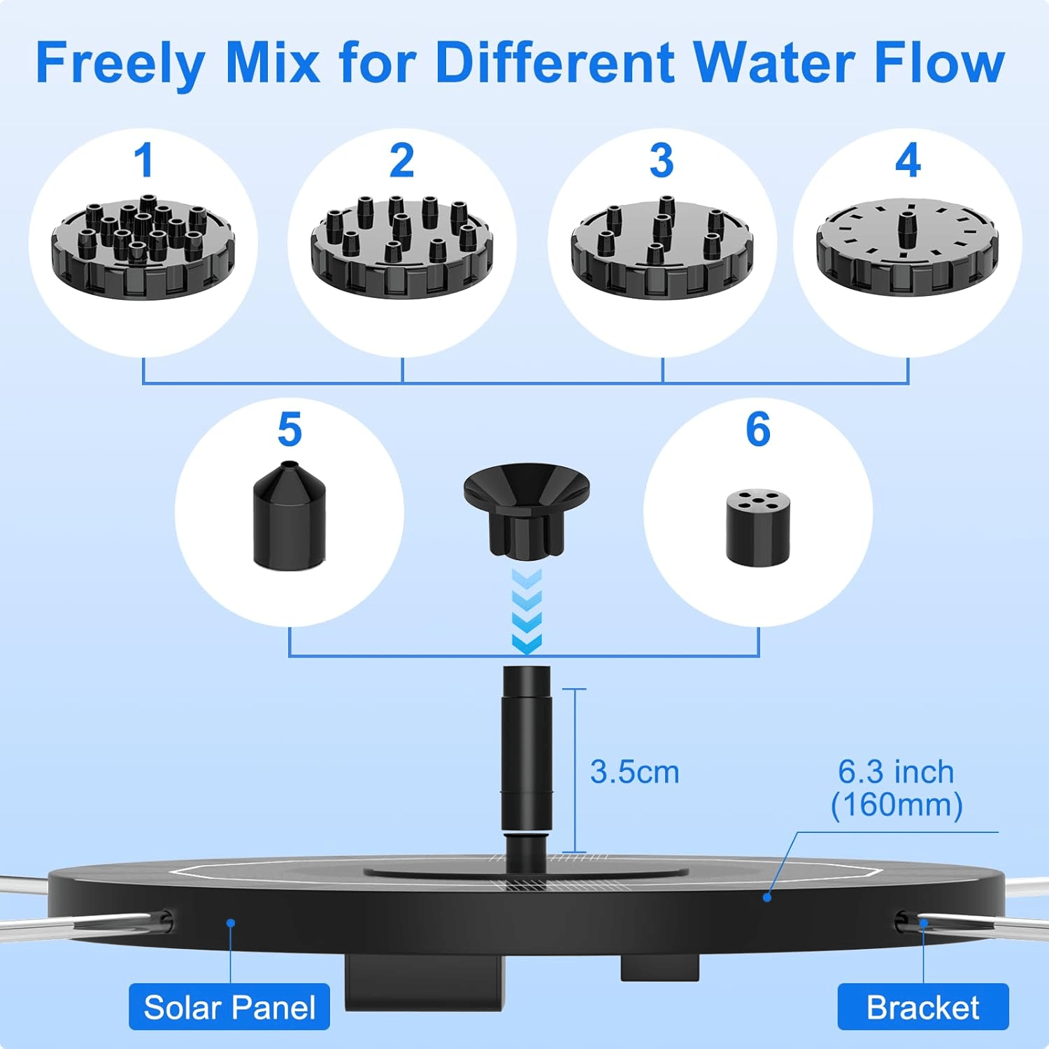 HOT SALE💥Solar Bird Bath Fountain Pump