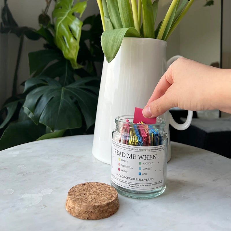 ✨Last Day Sale70% OFF⏰ -✝️Inspirational Bible Verses Jar 🎁 A Reminder of God's Words💖