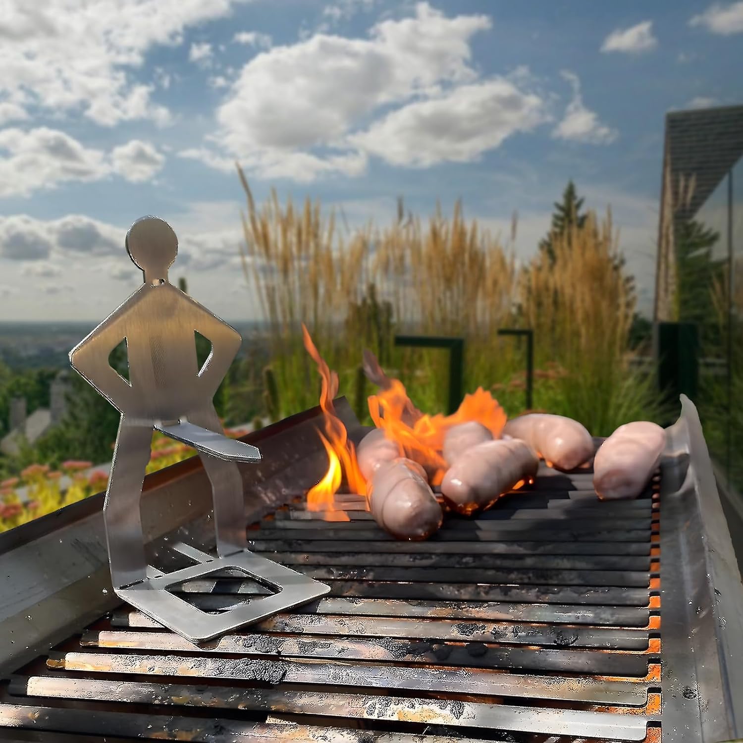 🔥Last Day Sale -Stainless Steel BBQ Sausage Holder🌭