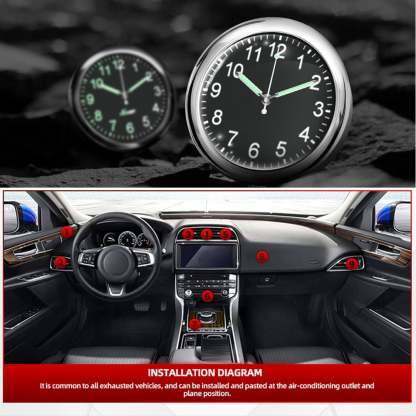 🔥Vintage gift-Luminous decoration mini clock for car/motorcycle/Sewing machine