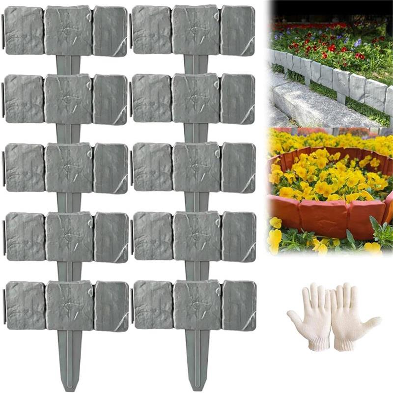 🔥Last Day Sale-60% Off - Stone-Look Garden Edging Border – DIY Flower Bed & Lawn Edge Fence