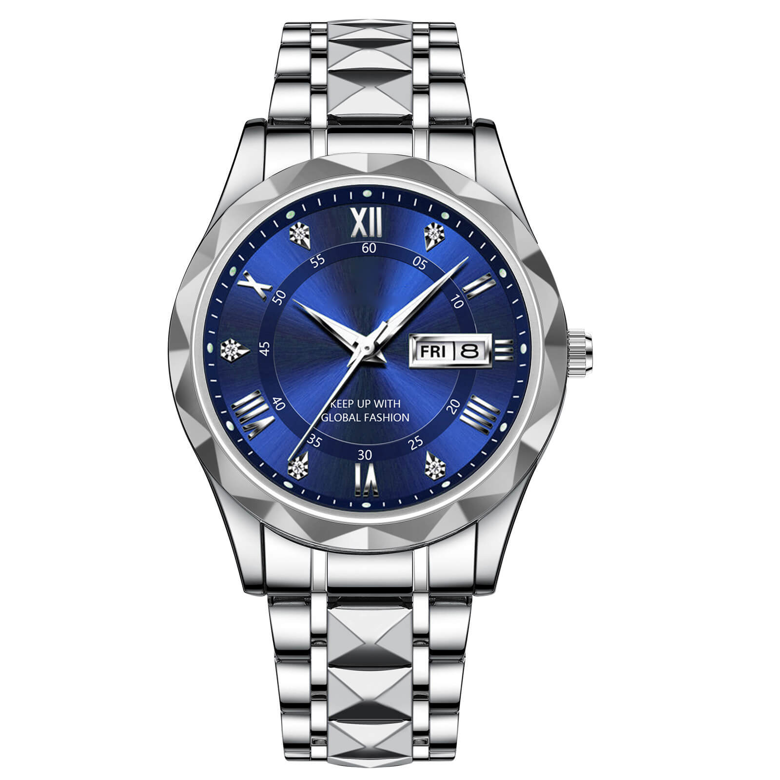 🔥LAST DAY SALE🎁Waterproof Luminous Stainless Steel Two-tone Quartz Men's Watch