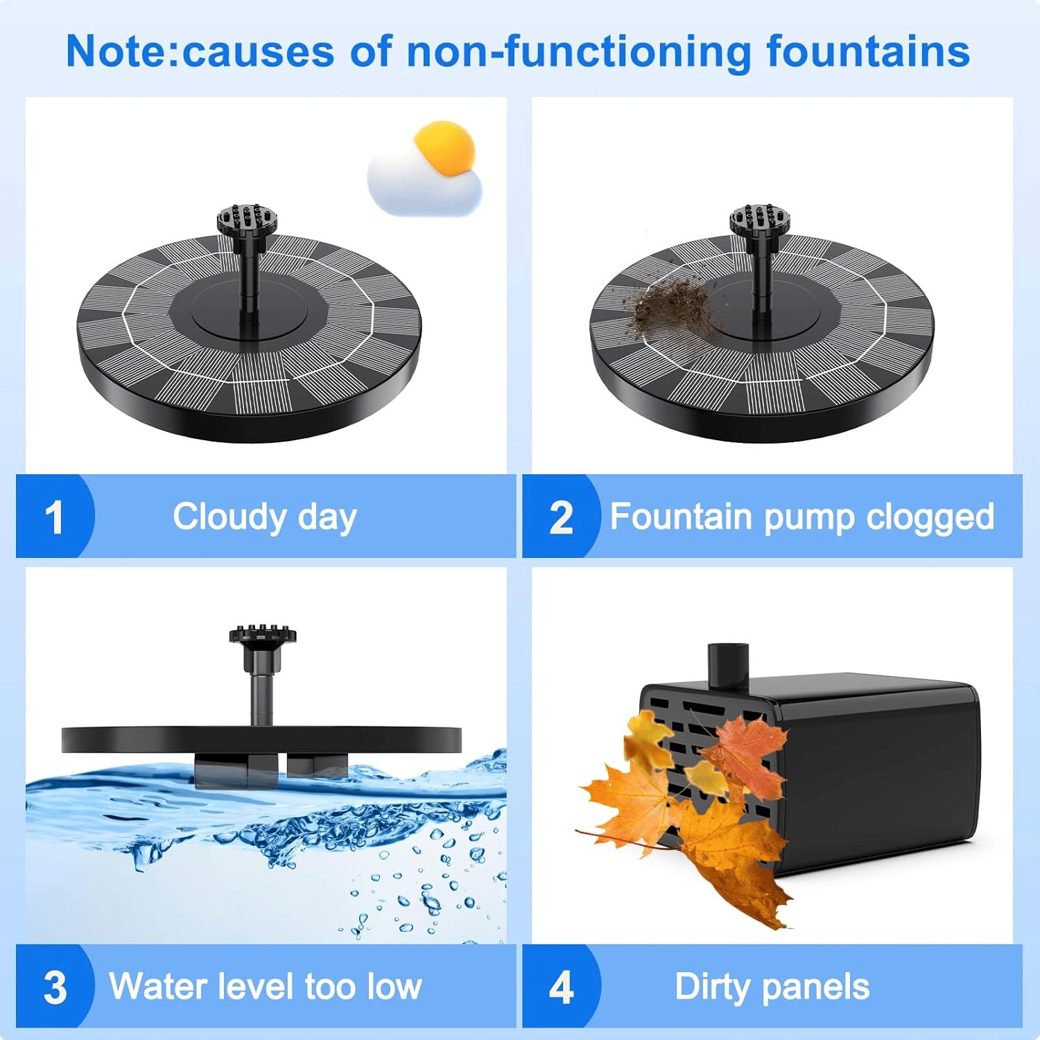 HOT SALE💥Solar Bird Bath Fountain Pump