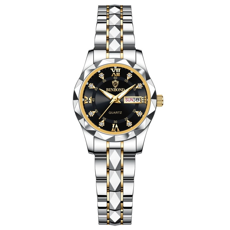 🔥LAST DAY SALE🎁Waterproof Luminous Stainless Steel Two-tone Quartz Men's Watch