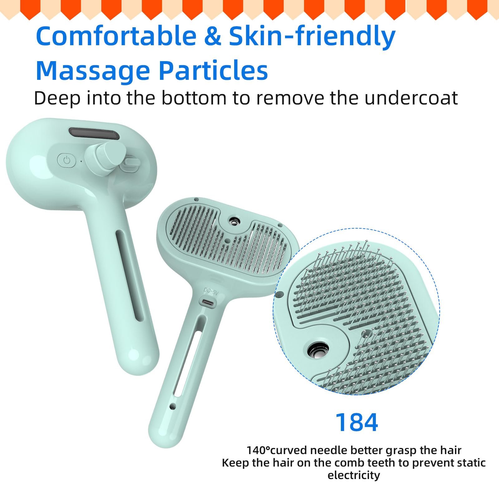 ✨Last Day 60% OFF💥Pet Spray Hair Removal Comb🐶