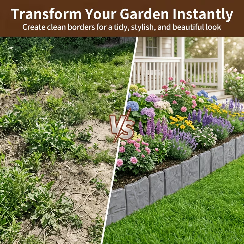 🔥Last Day Sale-60% Off - Stone-Look Garden Edging Border