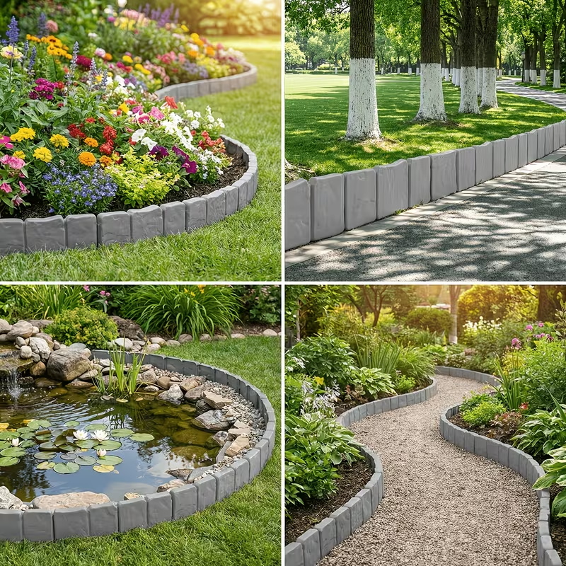 🔥Last Day Sale-60% Off - Stone-Look Garden Edging Border